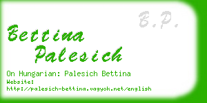 bettina palesich business card